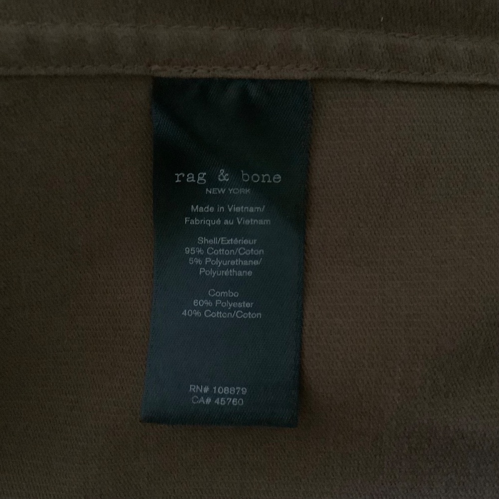 RAG & BONE Mercer Corduroy Barn Jacket Chocolate SZ L - Picture 14 of 16
